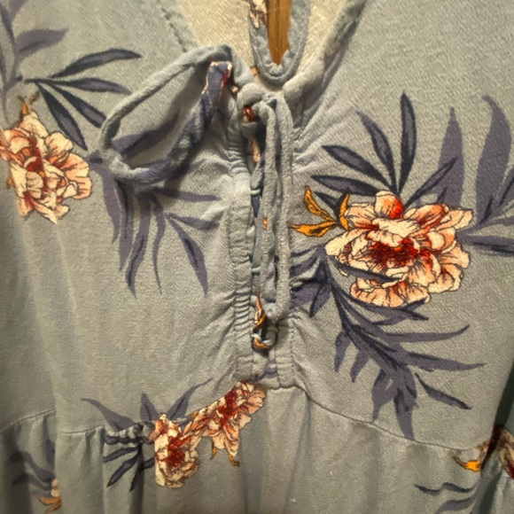 Blue Floral Xhilaration Sundress/Coverup - Picture 3 of 3